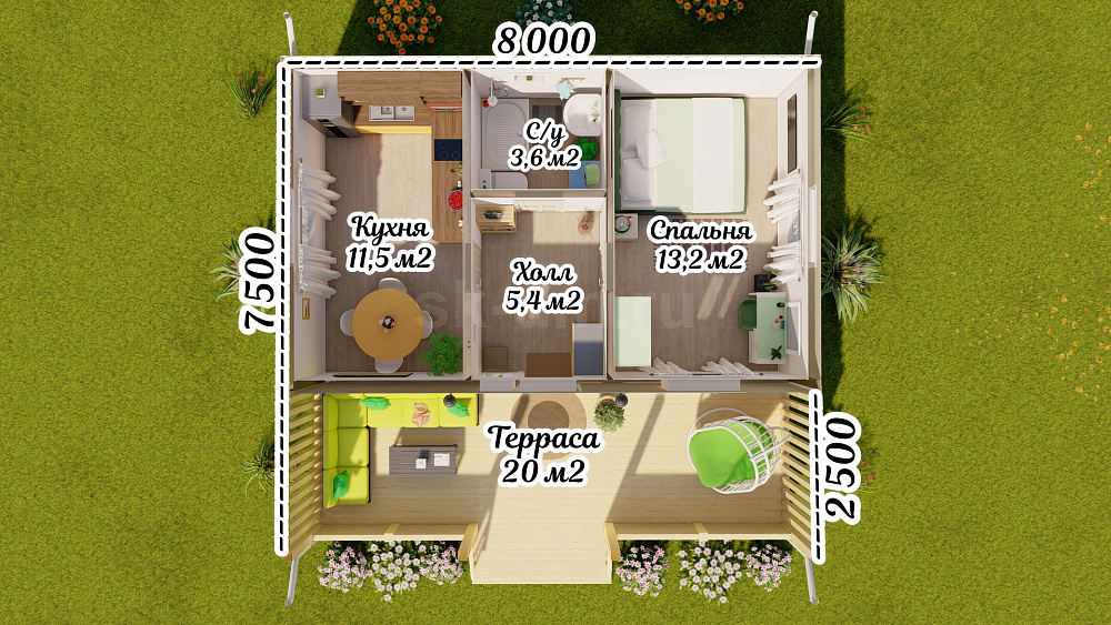 Индивидуальный проект 60 м2